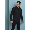 Vyriški marškiniai ilgomis rankovėmis, juodi